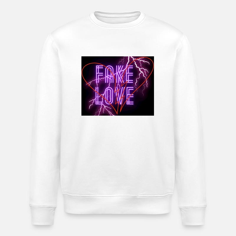 Faux amour - Sweat bio ROLLER Stanley/Stella Unisexe - blanc