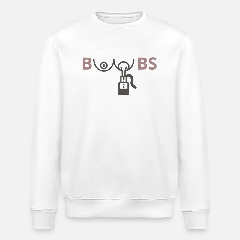 BOOBS - Stanley/Stella Unisex Bio-Sweatshirt ROLLER - Weiß