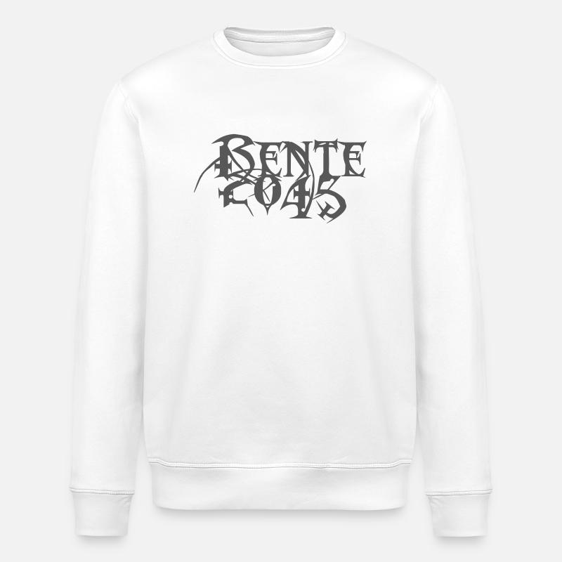 Rente 2045 - Stanley/Stella Unisex Bio-Sweatshirt ROLLER - Weiß