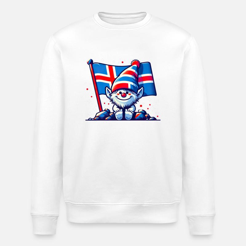 iceland Island 82 - Stanley/Stella Unisex Bio-Sweatshirt ROLLER - Weiß