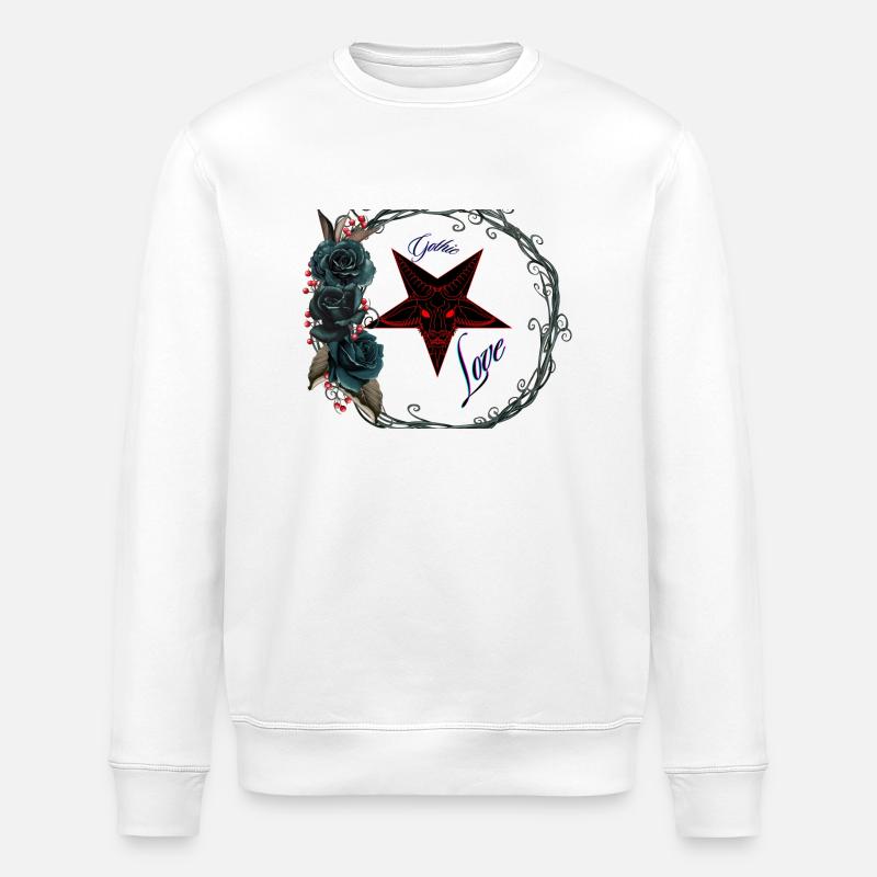 Amour gothique - Sweat bio ROLLER Stanley/Stella Unisexe - blanc