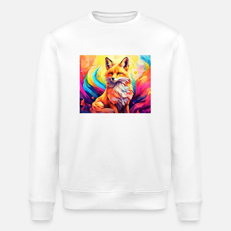 renard mignon #fox #cute - Sweat bio ROLLER Stanley/Stella Unisexe - blanc