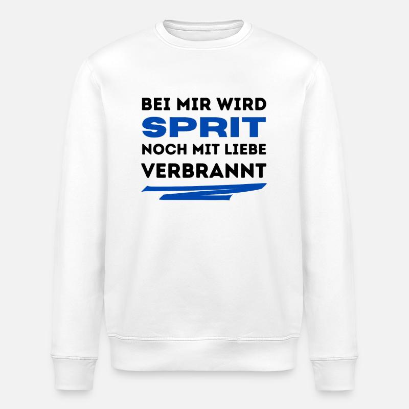Faites le plein d’amour - Sweat bio ROLLER Stanley/Stella Unisexe - blanc