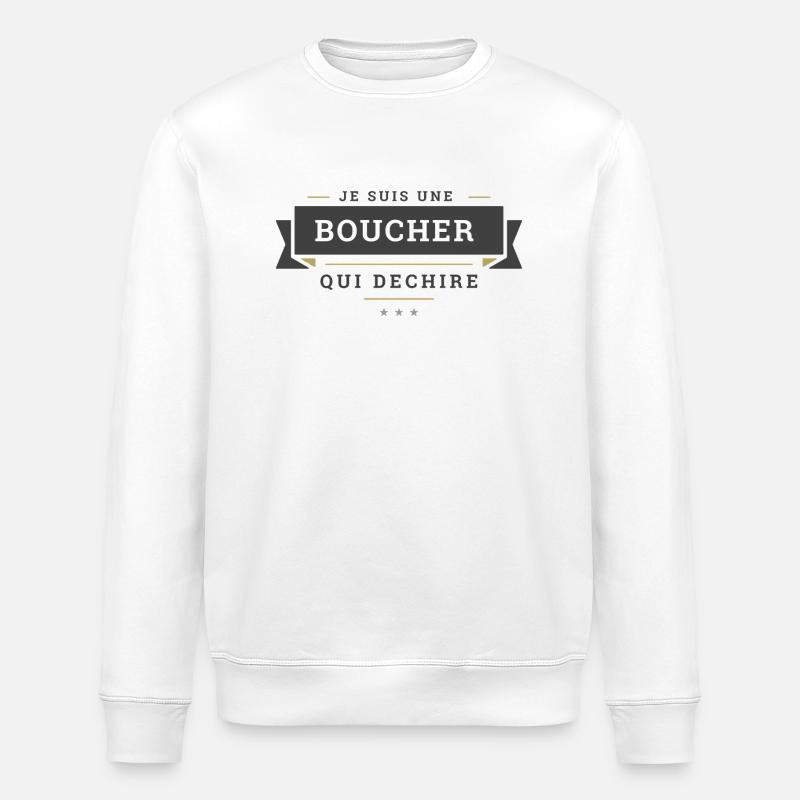 boucher qui dechire - Sweat bio ROLLER Stanley/Stella Unisexe - blanc
