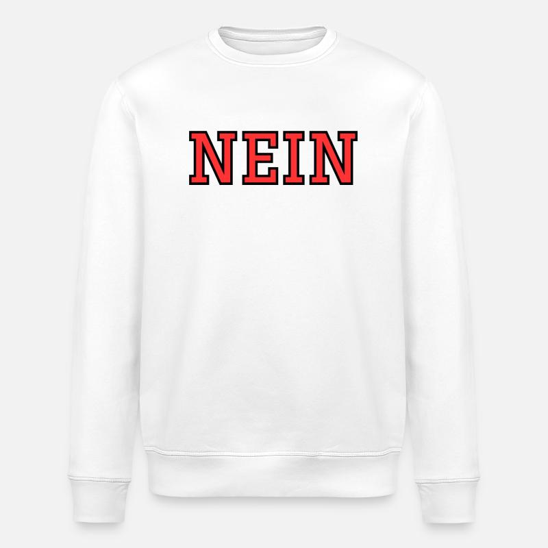 NEIN - Stanley/Stella Unisex Bio-Sweatshirt ROLLER - Weiß