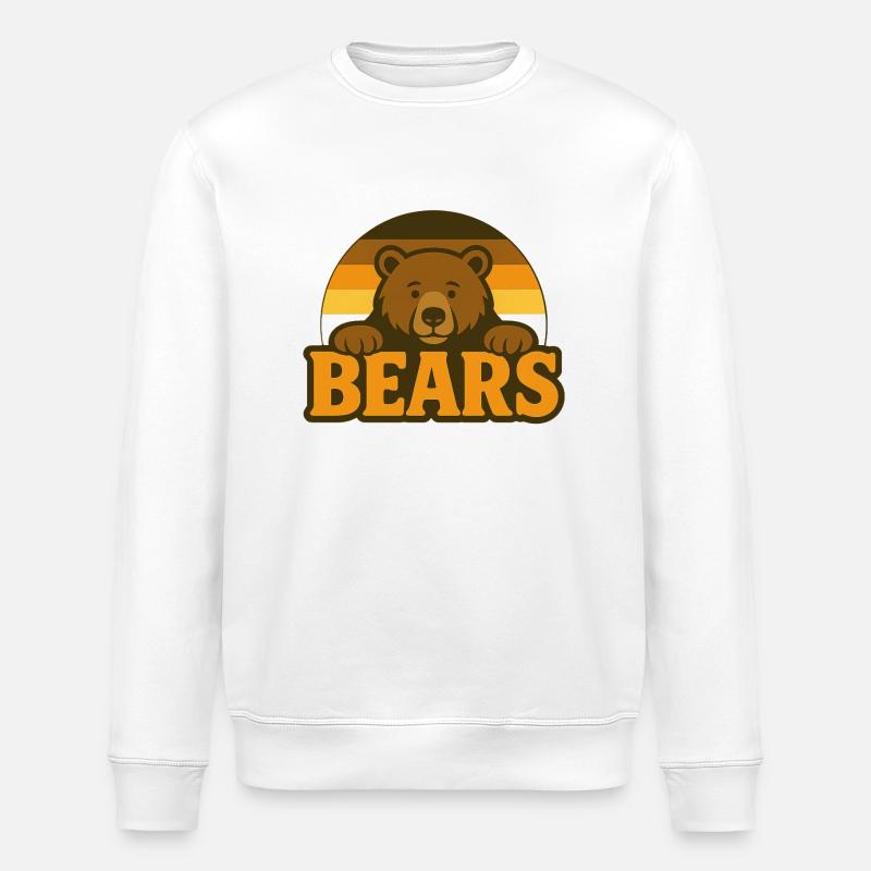 Tenue Bears Bearflag Pride - Sweat bio ROLLER Stanley/Stella Unisexe - blanc