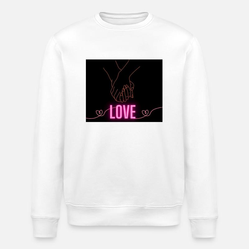 LOVE - Stanley/Stella Unisex Bio-Sweatshirt ROLLER - Weiß