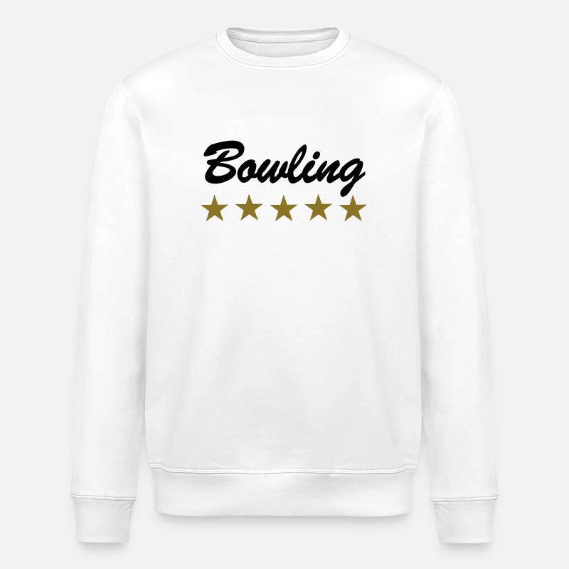 Bowling - Stanley/Stella ROLLER Unisex Organic Sweatshirt - white