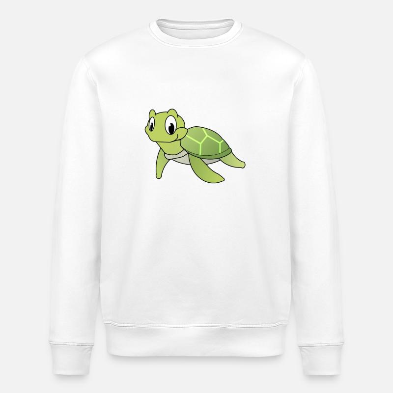 Schildkröte - Stanley/Stella Unisex Bio-Sweatshirt ROLLER - Weiß