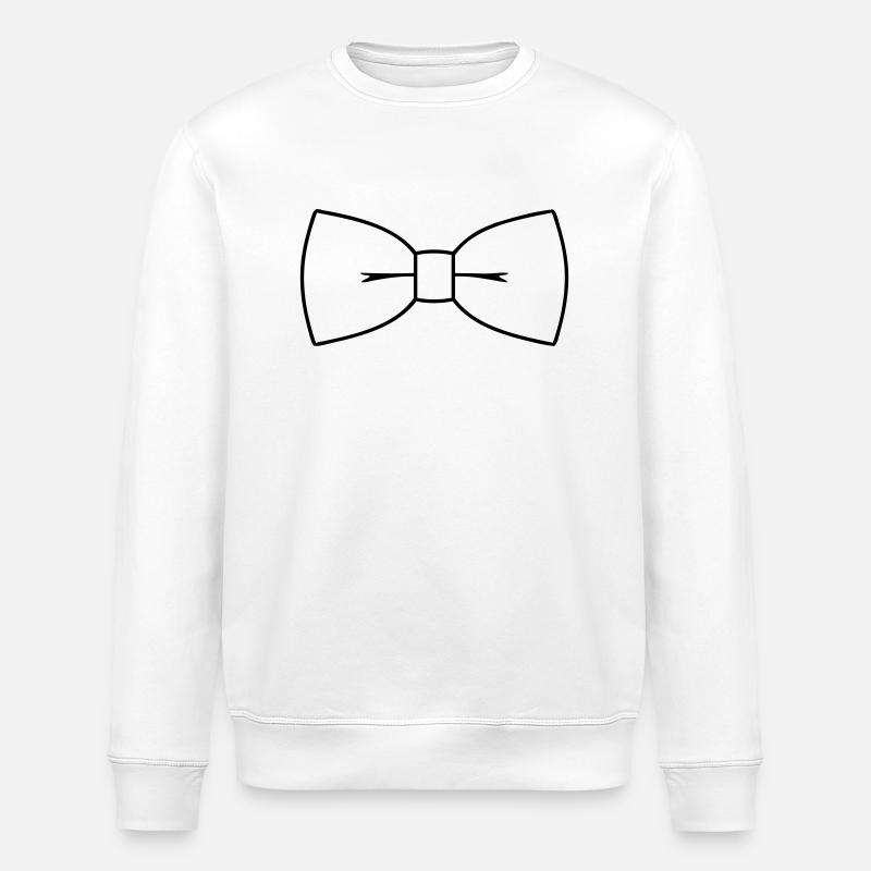 Bow-Tie - Stanley/Stella ROLLER Unisex Organic Sweatshirt - white