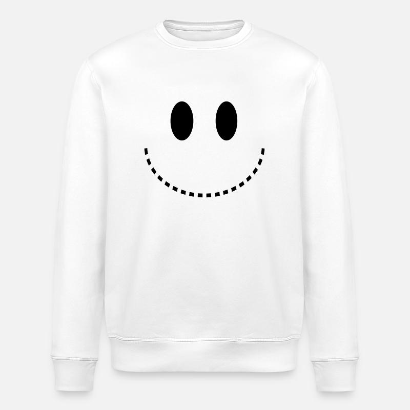 Smiley - Sweat bio ROLLER Stanley/Stella Unisexe - blanc