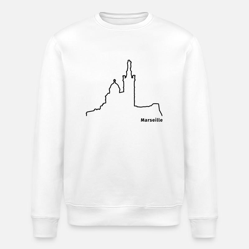 Marseille - Stanley/Stella Unisex Bio-Sweatshirt ROLLER - Weiß