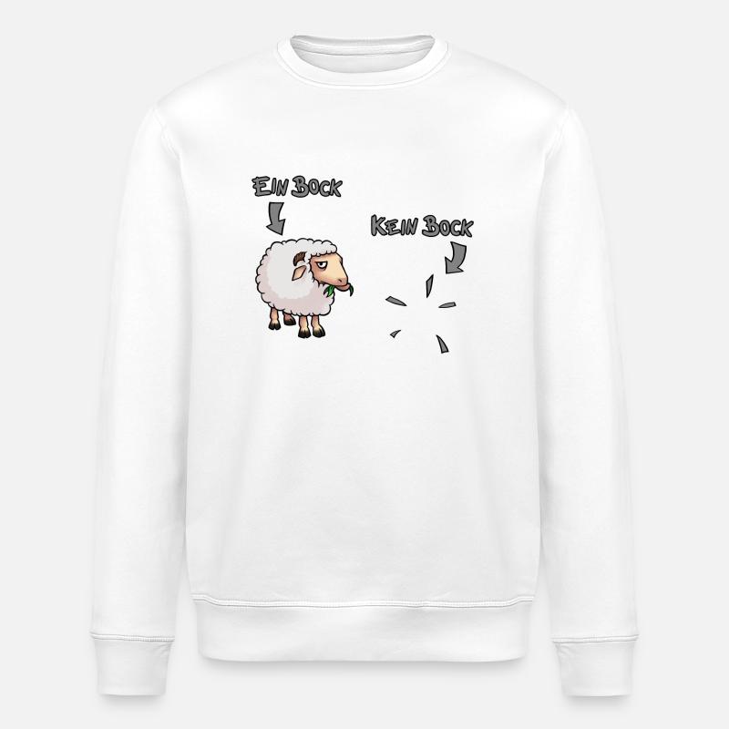 Bock - Kein Bock - Stanley/Stella Unisex Bio-Sweatshirt ROLLER - Weiß