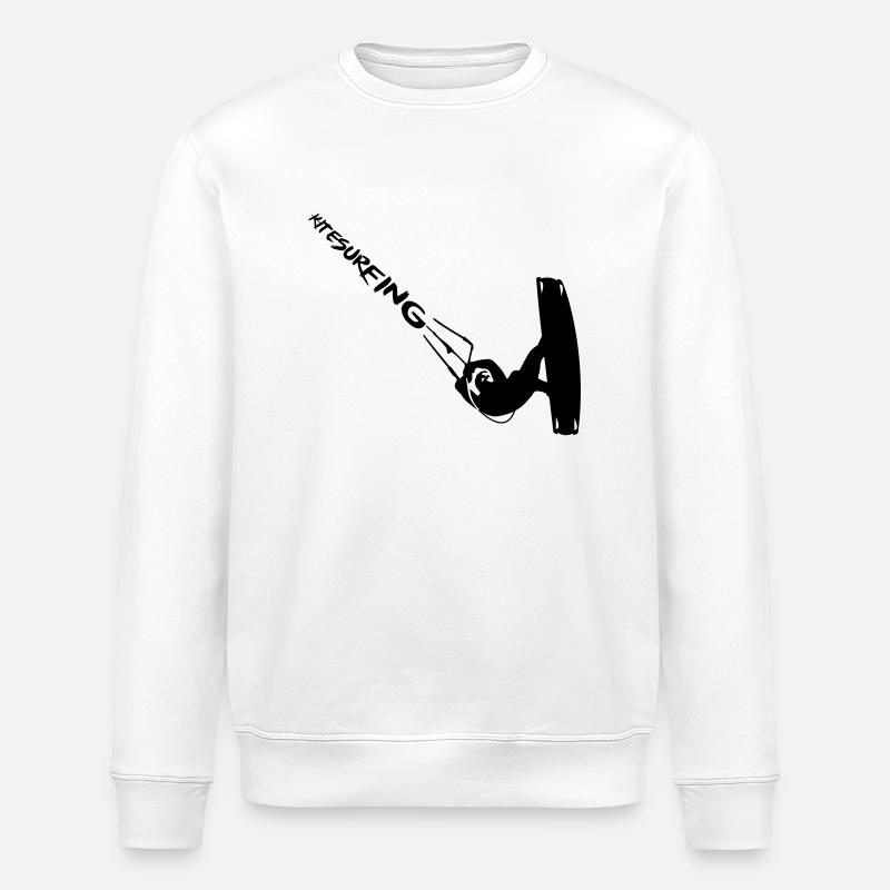 Kitesurfing Unhooked - Stanley/Stella Unisex Bio-Sweatshirt ROLLER - Weiß