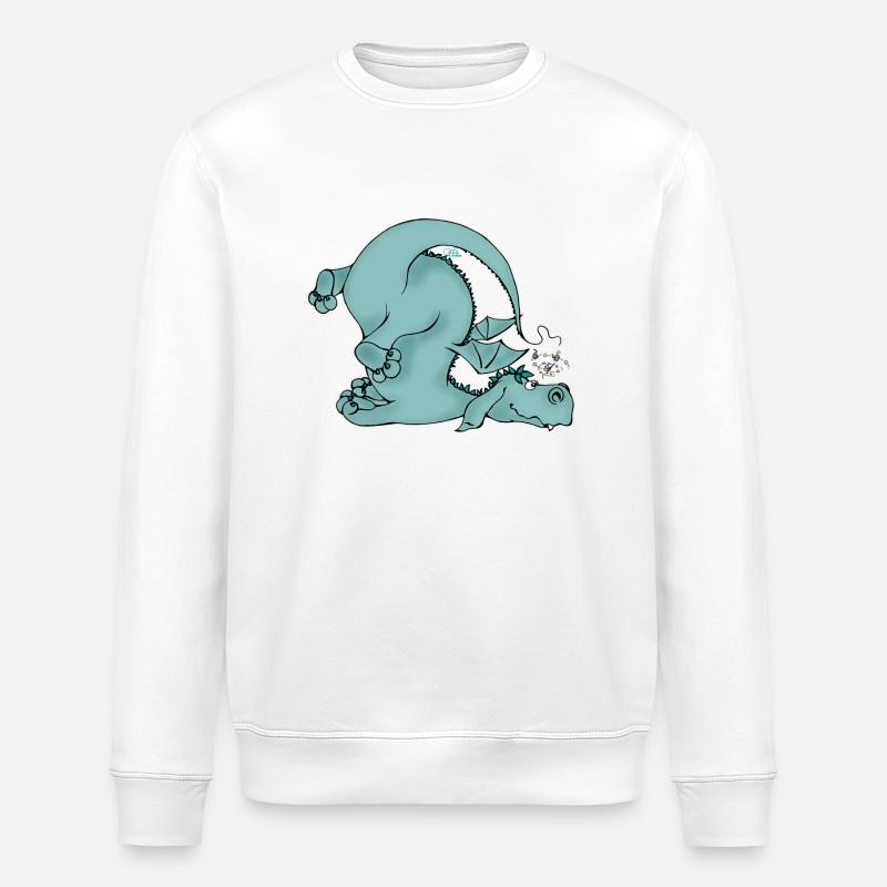 Sturzflug - Plumpsdrache - Stanley/Stella Unisex Bio-Sweatshirt ROLLER - Weiß