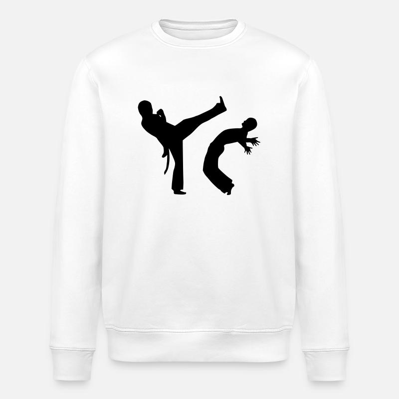 Capoeira - Stanley/Stella ROLLER Unisex Organic Sweatshirt - white