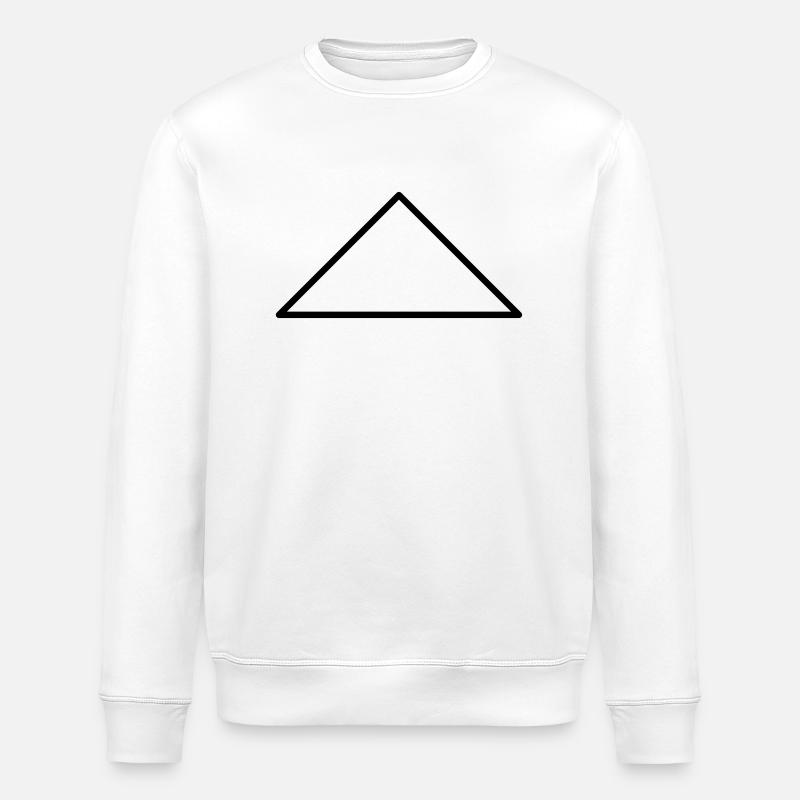 Symboles mathématiques - triangle équilatéral - Sweat bio ROLLER Stanley/Stella Unisexe - blanc
