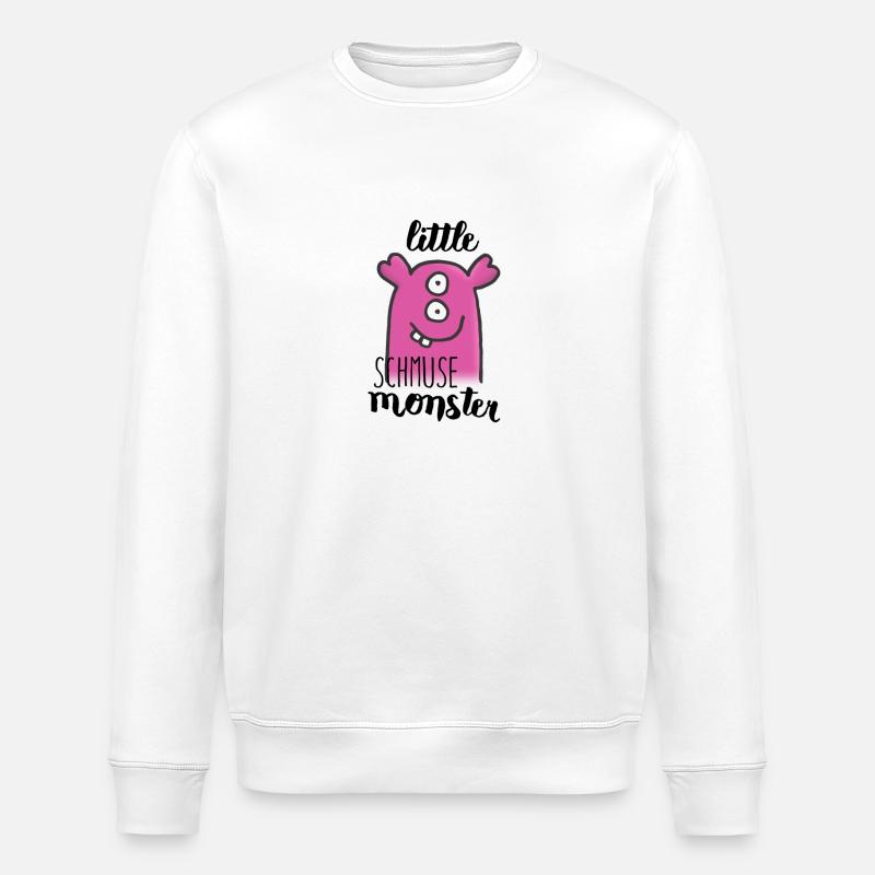 Little SCHMUSE Monster - Stanley/Stella Unisex Bio-Sweatshirt ROLLER - Weiß