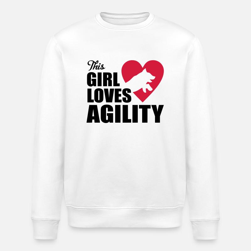Agility - Stanley/Stella ROLLER Unisex Organic Sweatshirt - white