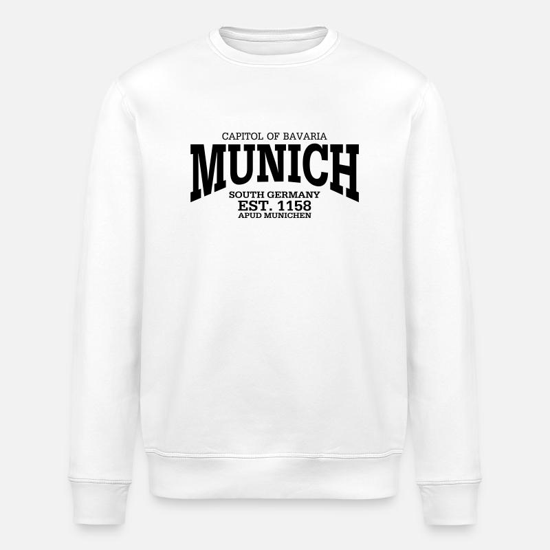 Munich - Sweat bio ROLLER Stanley/Stella Unisexe - blanc