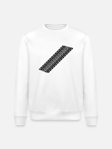 reifenspur__f1 - Stanley/Stella ROLLER Unisex Organic Sweatshirt - white