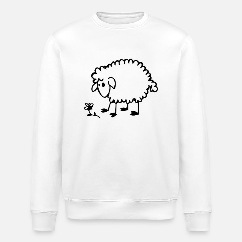Sheep - Stanley/Stella ROLLER Unisex Organic Sweatshirt - white