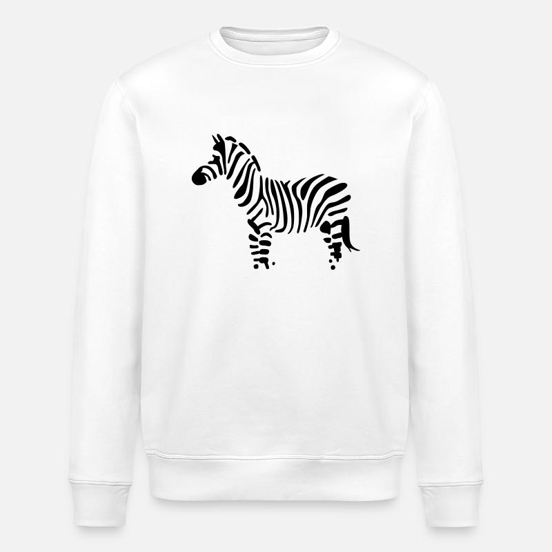 zebra - Stanley/Stella Unisex Bio-Sweatshirt ROLLER - Weiß
