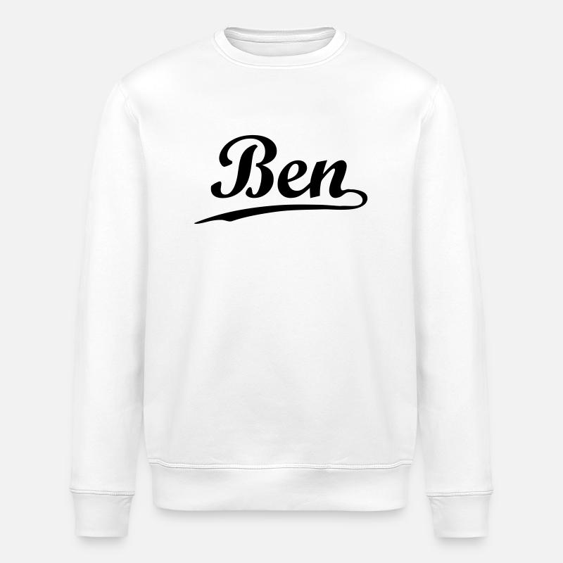 ben - Sweat bio ROLLER Stanley/Stella Unisexe - blanc