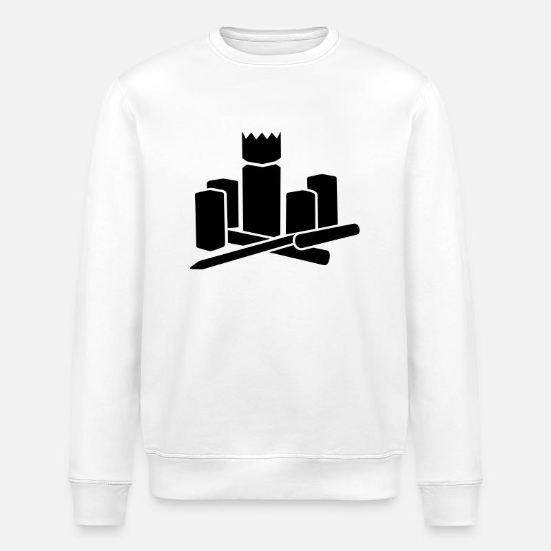 Kubb - Stanley/Stella ROLLER Unisex Organic Sweatshirt - white