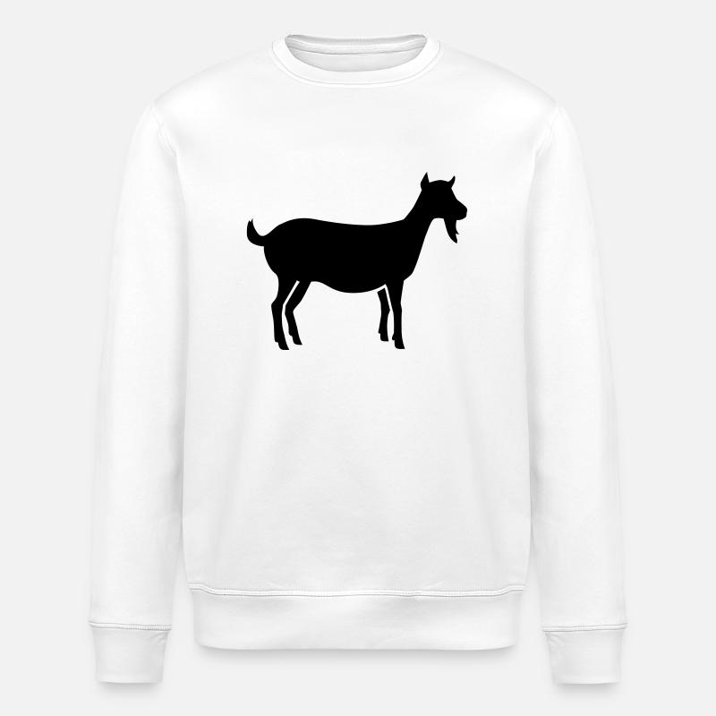 Goat - Stanley/Stella ROLLER Unisex Organic Sweatshirt - white
