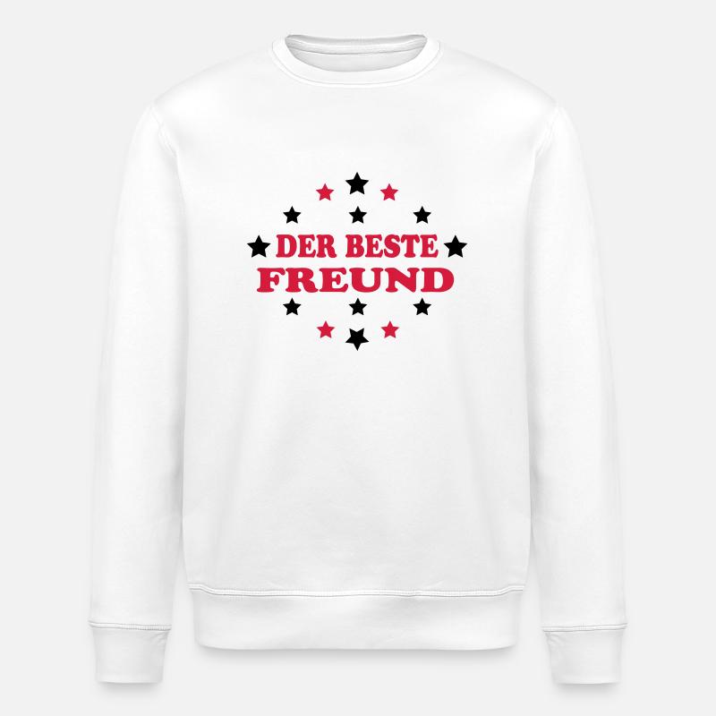 Der beste freund - Stanley/Stella ROLLER Unisex Organic Sweatshirt - white