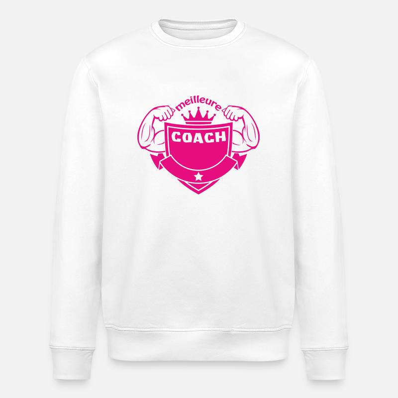 Meilleure coach - Sweat bio ROLLER Stanley/Stella Unisexe - blanc