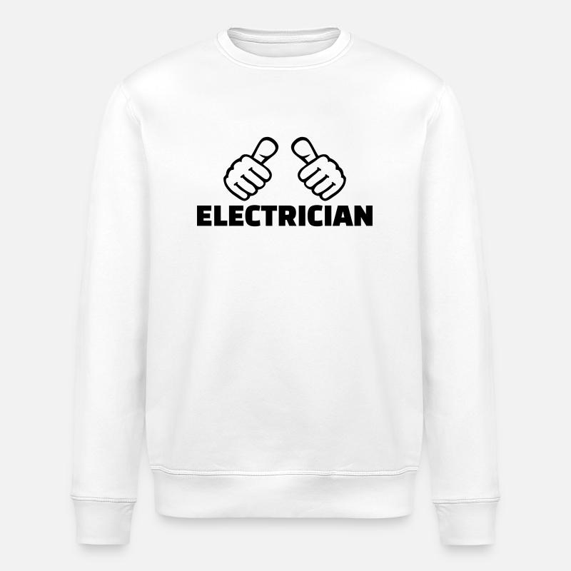 Elektriker - Stanley/Stella Unisex Bio-Sweatshirt ROLLER - Weiß