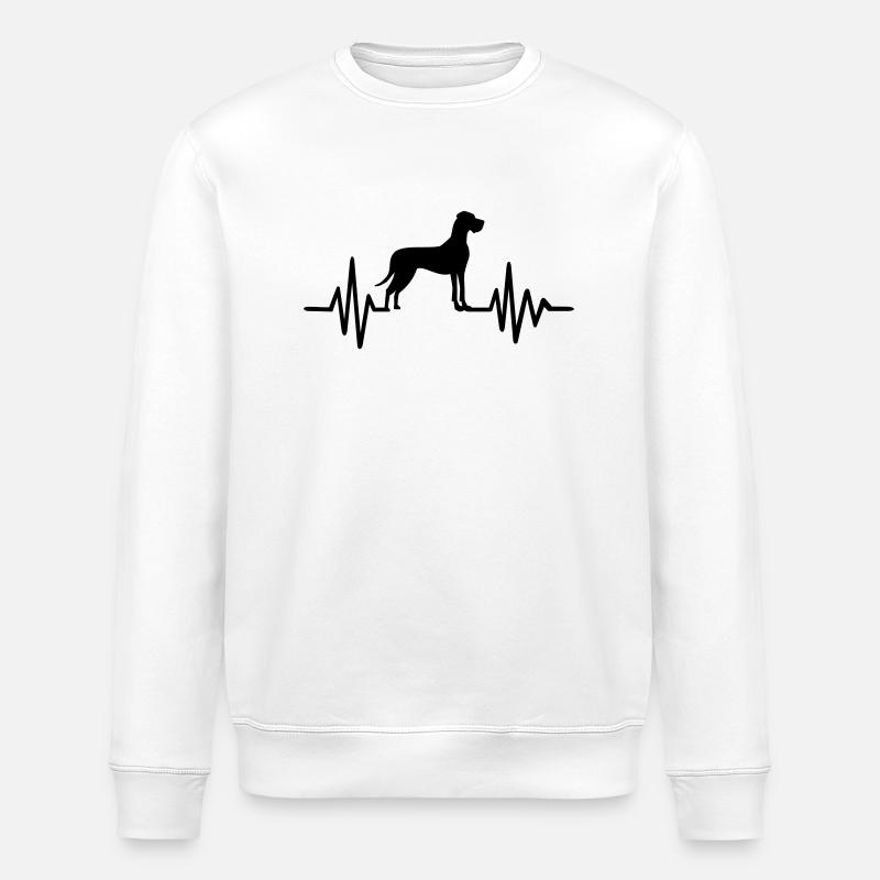 Great Dane - Stanley/Stella ROLLER Unisex Organic Sweatshirt - white