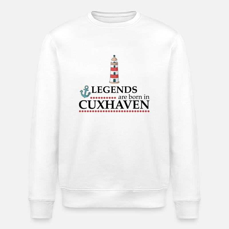 Cuxhaven - Stanley/Stella Unisex Bio-Sweatshirt ROLLER - Weiß