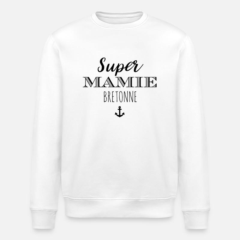 Super Mamie Bretonne - Sweat bio ROLLER Stanley/Stella Unisexe - blanc