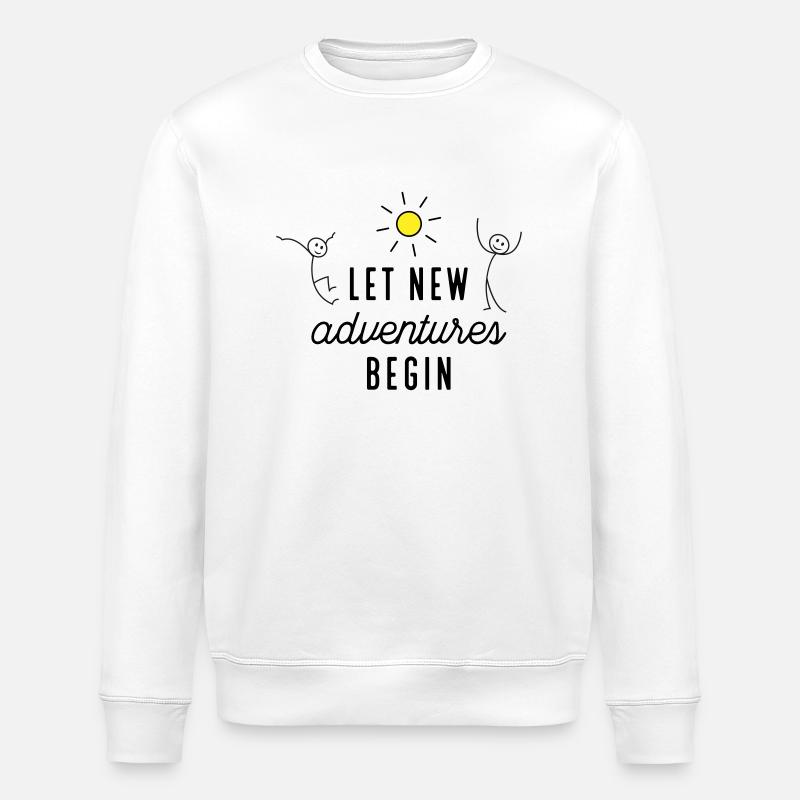 Aventure ou nouveau départ - Sweat bio ROLLER Stanley/Stella Unisexe - blanc