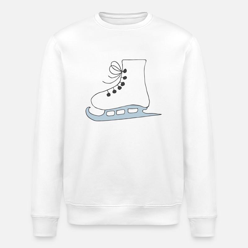 schlittschuhe - Stanley/Stella Unisex Bio-Sweatshirt ROLLER - Weiß