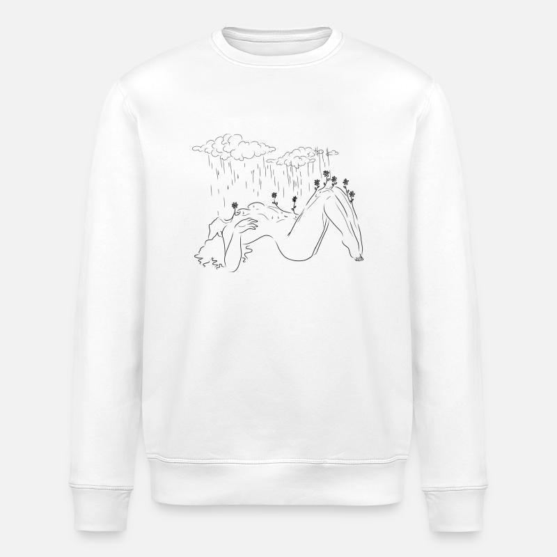 Déesse de la pluie - Sweat bio ROLLER Stanley/Stella Unisexe - blanc