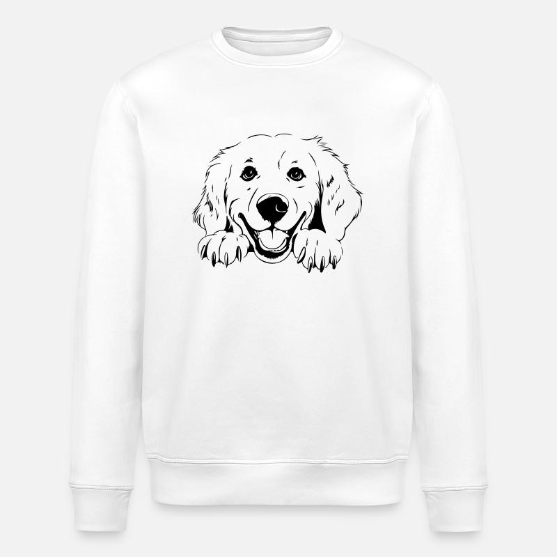 Golden Retriever - Stanley/Stella Unisex Bio-Sweatshirt ROLLER - Weiß