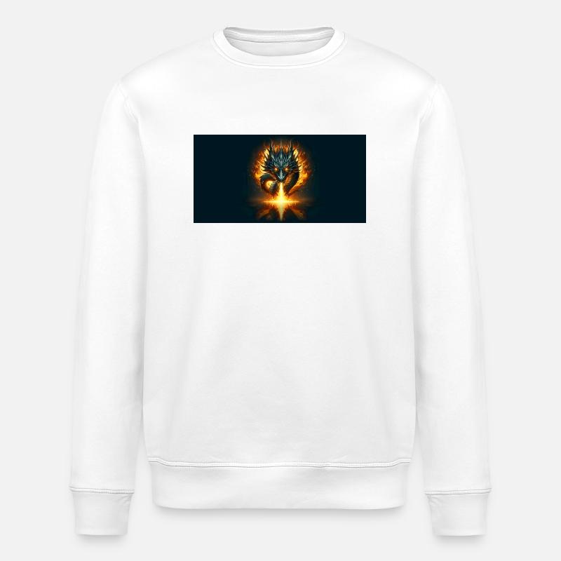 Flamme du dragon - Sweat bio ROLLER Stanley/Stella Unisexe - blanc