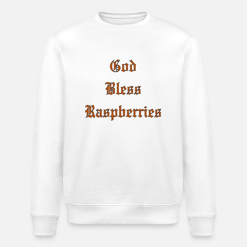 Bénédiction divineFramboises - Sweat bio ROLLER Stanley/Stella Unisexe - blanc