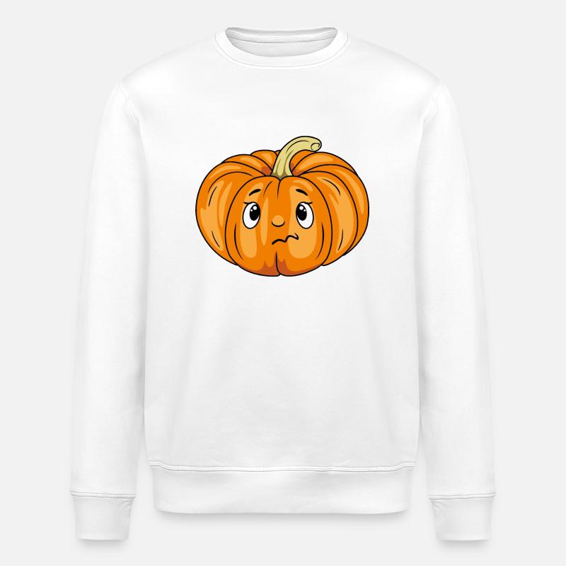 Émotion de citrouille douteuse - Sweat bio ROLLER Stanley/Stella Unisexe - blanc