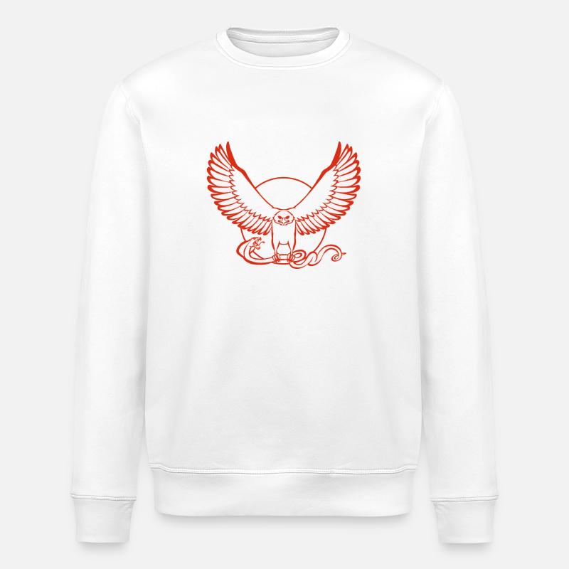 Eagleand Snake - Sweat bio ROLLER Stanley/Stella Unisexe - blanc