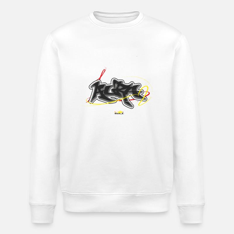 Aura Graffiti - Sweat bio ROLLER Stanley/Stella Unisexe - blanc