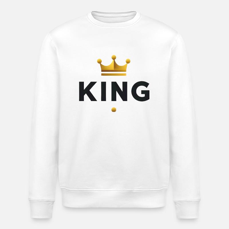 Tu es ton propre roi - Sweat bio ROLLER Stanley/Stella Unisexe - blanc