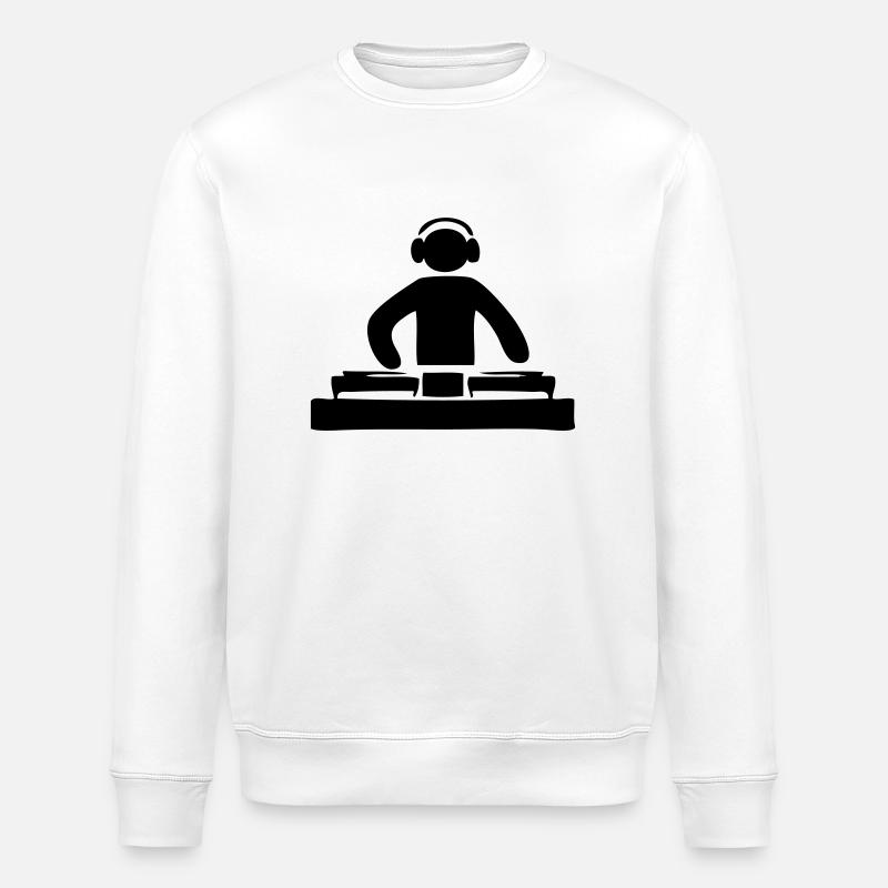DJ discjockey - Stanley/Stella Unisex Bio-Sweatshirt ROLLER - Weiß