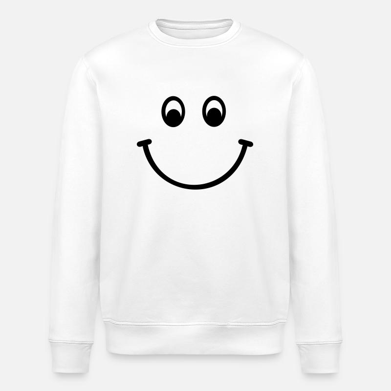 Smiley - Stanley/Stella Unisex Bio-Sweatshirt ROLLER - Weiß