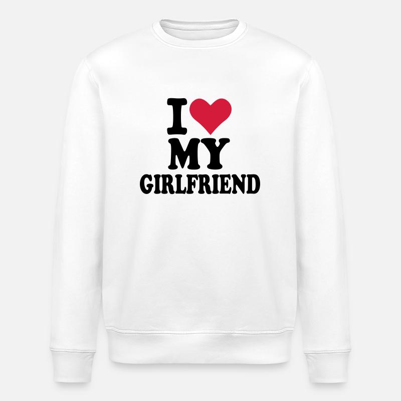 Girlfriend - Stanley/Stella ROLLER Unisex Organic Sweatshirt - white