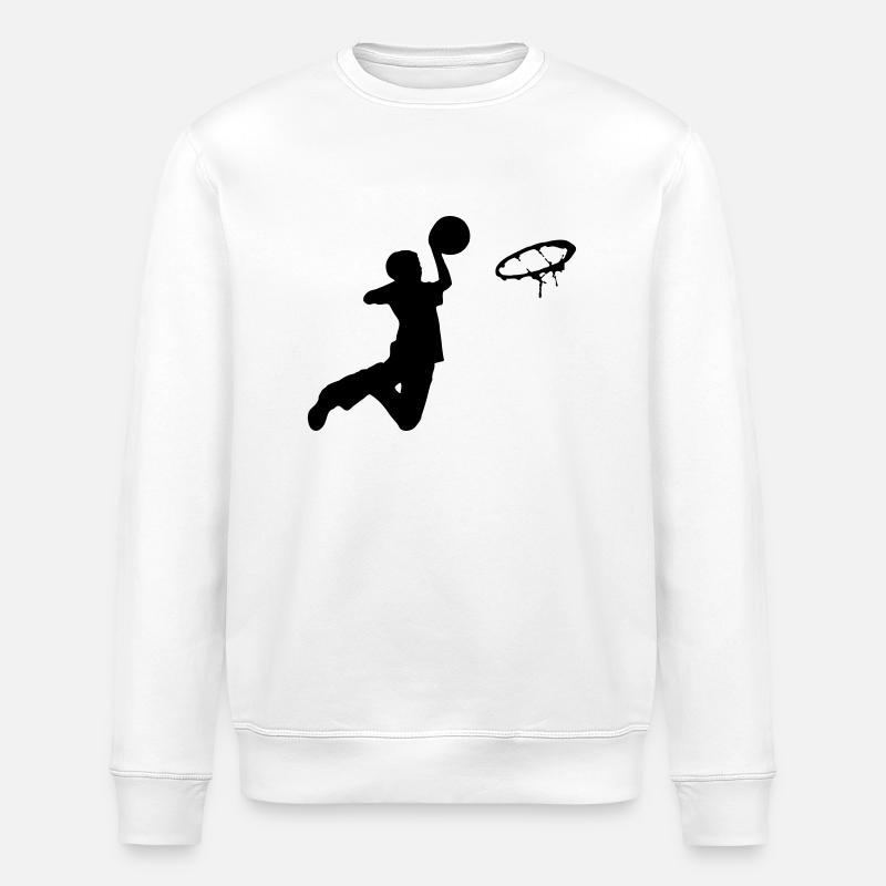 basketbal - Stanley/Stella Unisex Bio-Sweatshirt ROLLER - Weiß